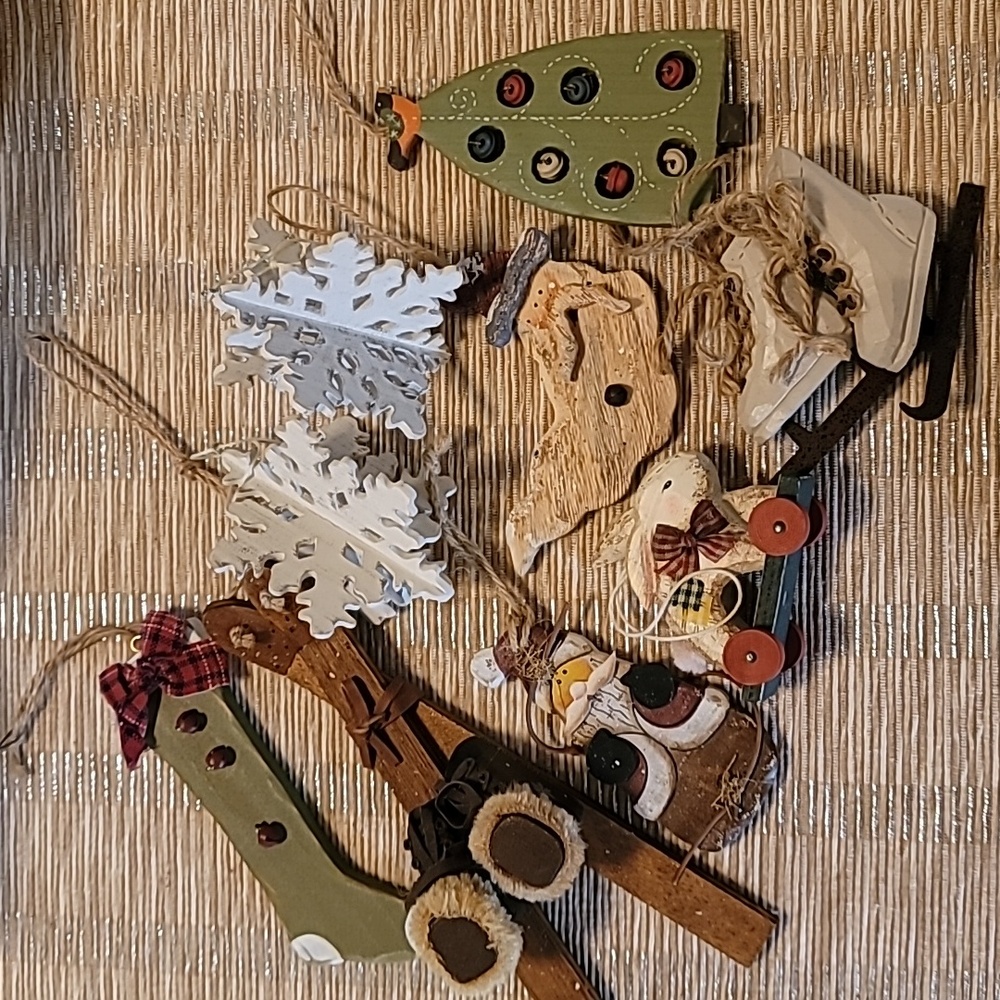 Wood Christmas ornaments